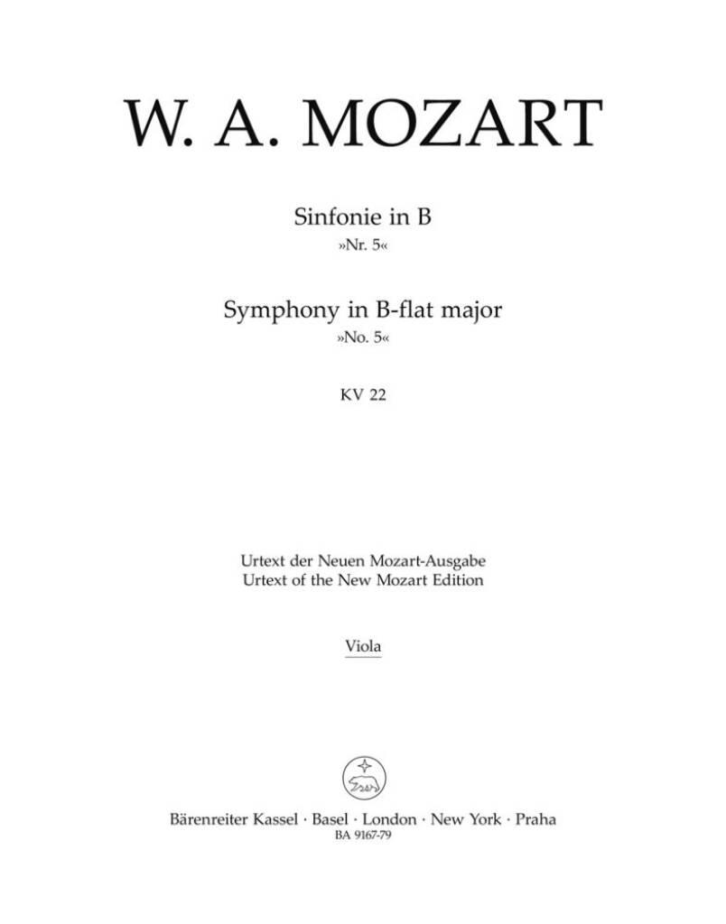 Symphony Bb Major No. 5